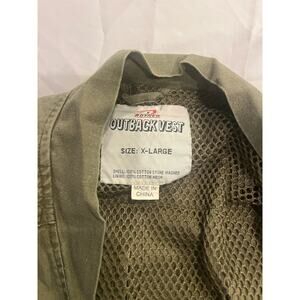 Outback Trading Co. X-Large Men’s Outdoor Vest - Green Stone Washed